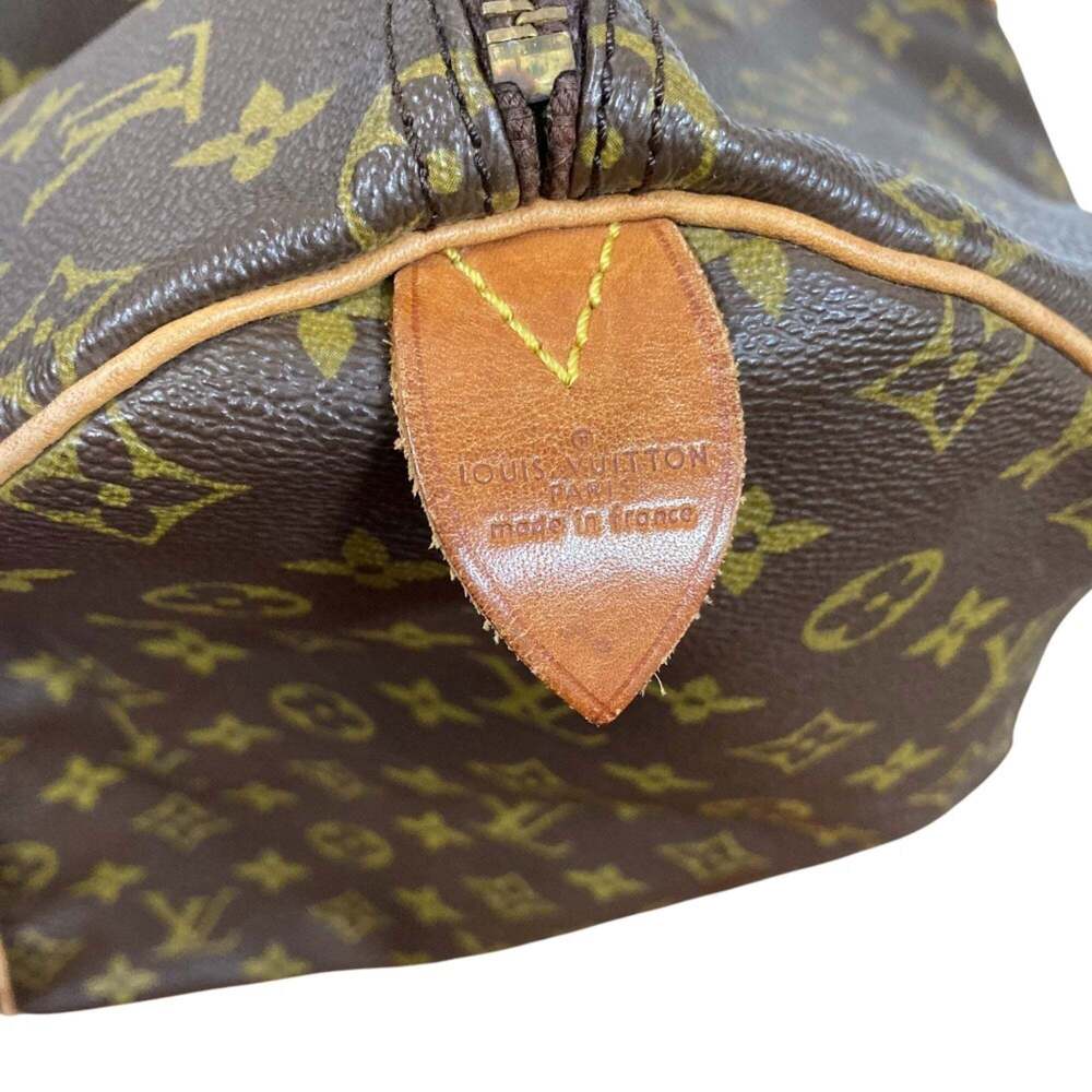 LOUIS VUITTON Authentic Brown Monogram Keepall 55 Boston Bag - Picture 7 of 16